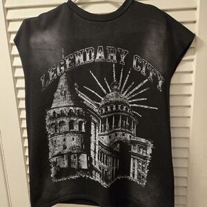 Legendary City Sleveless Muscle Sweatshirt Unisex Size M